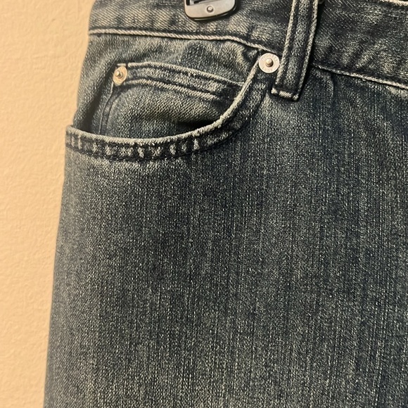Michael Kors Blue Jeans size 8 flared leg silver tag retro - Picture 3 of 14